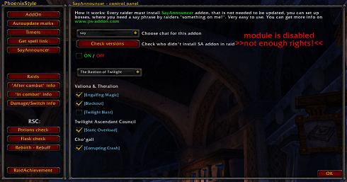 SayAnnouncer addon